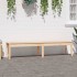 Banco de jardín de 2 plazas madera maciza pino 203,5x44x45
