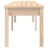 Banco de jardín de 2 plazas madera maciza pino 203,5x44x45