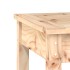 Banco de jardín de 2 plazas madera maciza pino 203,5x44x45