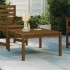 Mesa de jardín madera maciza pino marrón miel 82,5x82,5x45