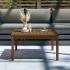 Mesa de jardín madera maciza pino marrón miel 82,5x82,5x45