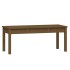 Banco de jardín madera maciza pino marrón miel 109x44x45