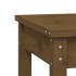 Banco de jardín madera maciza pino marrón miel 109x44x45