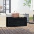 Baúl de jardín madera maciza de pino negro 101x50,5x46,5