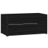 Baúl de jardín madera maciza de pino negro 101x50,5x46,5