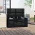 Baúl de jardín madera maciza de pino negro 101x50,5x46,5