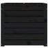 Baúl de jardín madera maciza de pino negro 101x50,5x46,5