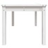Mesa de jardín madera maciza de pino blanco 82,5x50,5x45
