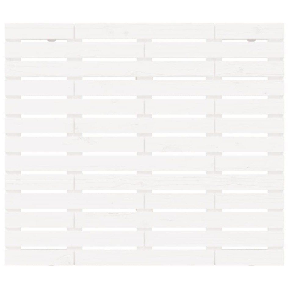 Cabecero cama de pared madera maciza pino blanco 146x3x91,5