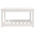 Mesa de jardín madera maciza de pino blanco 82,5x50,5x45