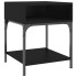 Mesitas de noche 2 uds madera de ingeniería negro 40x41x50