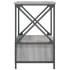 Mesita de noche madera de ingeniería gris Sonoma 50x41x65