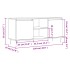 Mueble de TV madera de ingeniería blanco brillo 104x35x50
