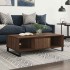 Mesa de centro madera de ingeniería roble marrón 104x60x35