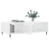 Mesa de centro madera de ingeniería blanco brillo 104x60x35
