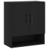 Armario de pared madera de ingeniería negro 60x31x70