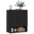 Armario de pared madera de ingeniería negro 60x31x70