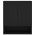 Armario de pared madera de ingeniería negro 60x31x70