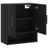 Armario de pared madera de ingeniería negro 60x31x70