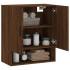 Armario de pared madera de ingeniería marrón roble 60x31x70