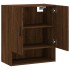 Armario de pared madera de ingeniería marrón roble 60x31x70