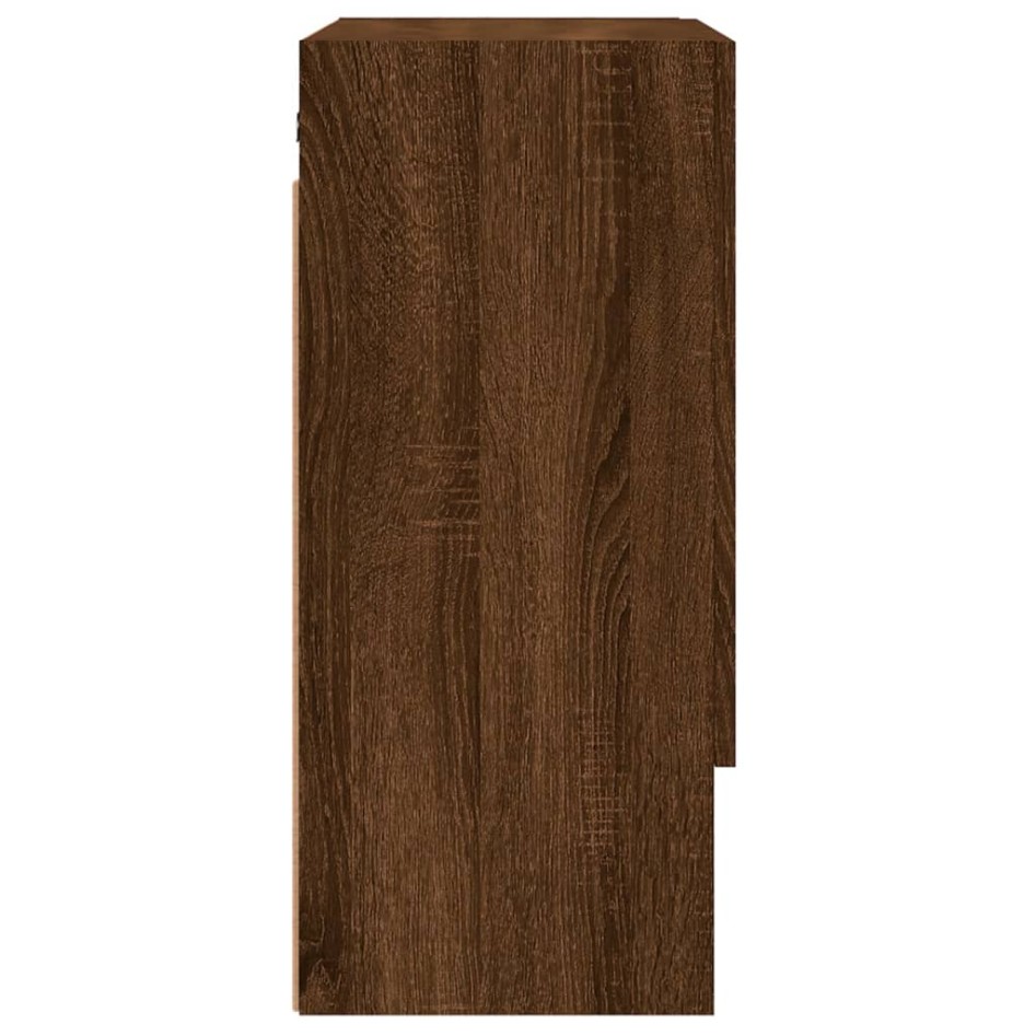 Armario de pared madera de ingeniería marrón roble 60x31x70