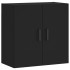 Armario de pared madera de ingeniería negro 60x31x60