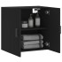 Armario de pared madera de ingeniería negro 60x31x60