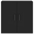 Armario de pared madera de ingeniería negro 60x31x60
