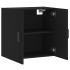 Armario de pared madera de ingeniería negro 60x31x60