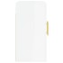 Armario pared madera contrachapada blanco brillo 60x31x60