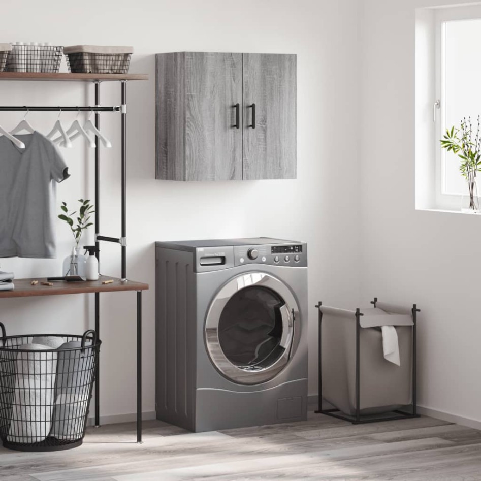 Armario de pared madera de ingeniería gris Sonoma 60x31x60