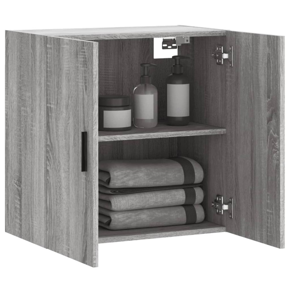 Armario de pared madera de ingeniería gris Sonoma 60x31x60