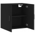 Armario de pared madera de ingeniería negro 60x31x60
