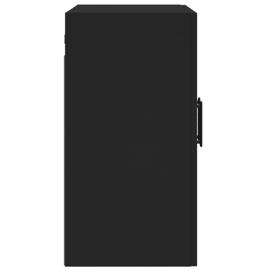 Armario de pared madera de ingeniería negro 60x31x60
