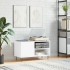 Mueble para discos madera de ingeniería blanco 85x38x48