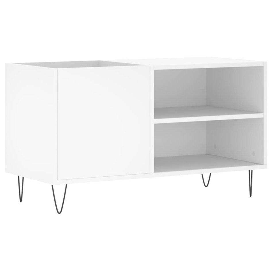 Mueble para discos madera de ingeniería blanco 85x38x48