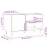 Mueble para discos madera de ingeniería blanco 85x38x48