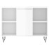 Mueble de baño madera de ingeniería blanco brillo 80x33x60