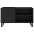 Mueble de discos madera de ingeniería negro 85x38x48