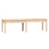 Banco de jardín de 2 plazas madera maciza pino 159,5x44x45