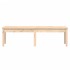 Banco de jardín de 2 plazas madera maciza pino 159,5x44x45