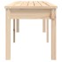 Banco de jardín de 2 plazas madera maciza pino 159,5x44x45