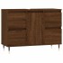 Mueble de baño madera de ingeniería roble marrón 80x33x60