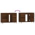 Mueble de baño madera de ingeniería roble marrón 80x33x60