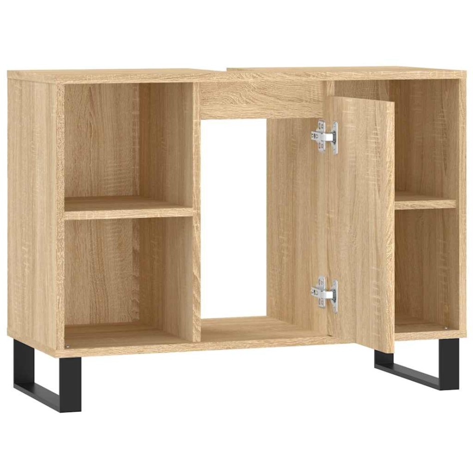 Mueble de baño madera de ingeniería roble Sonoma 80x33x60