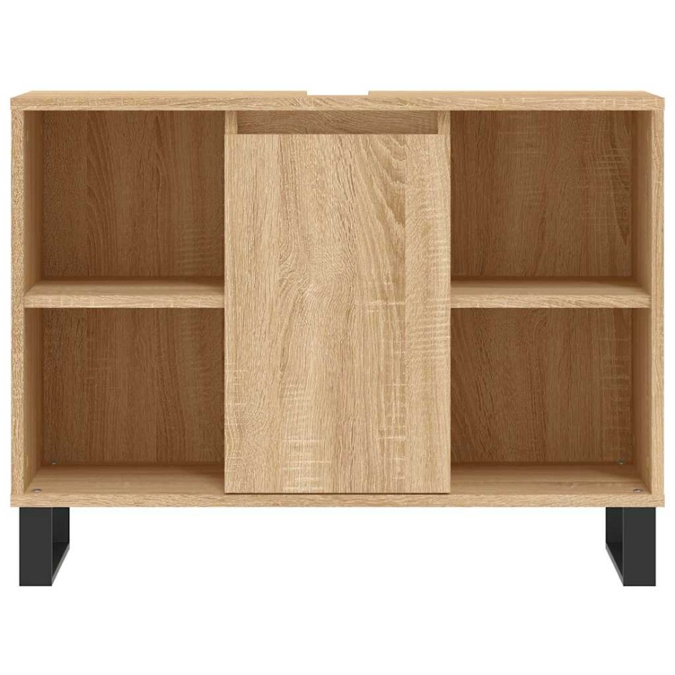 Mueble de baño madera de ingeniería roble Sonoma 80x33x60