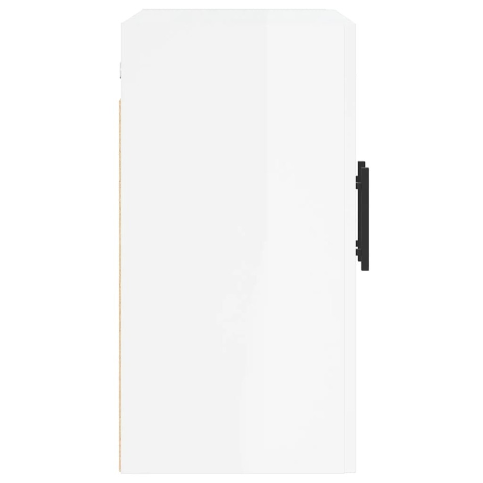 Armario de pared madera de ingeniería blanco brillo 60x31x60