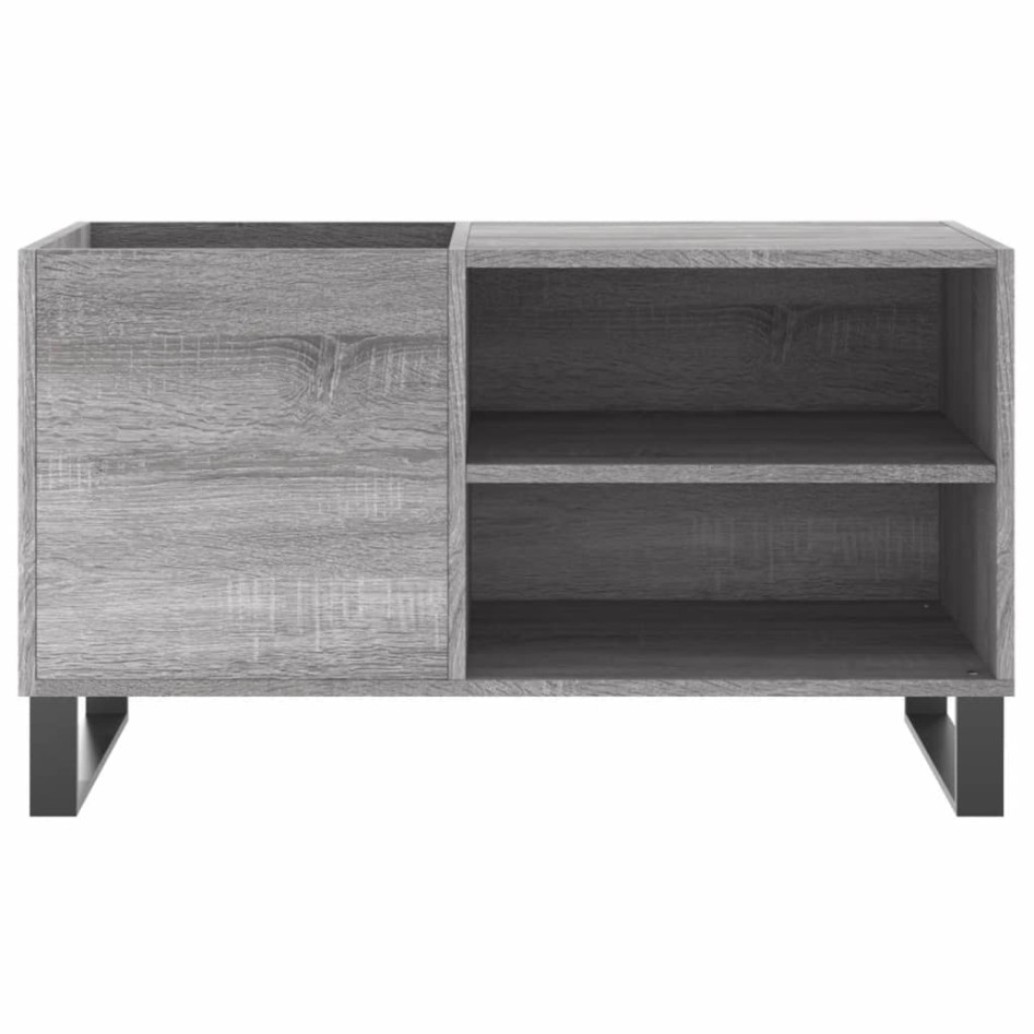 Mueble de discos madera de ingeniería gris Sonoma 85x38x48