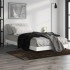 Estructura de cama madera de ingeniería blanco brillo